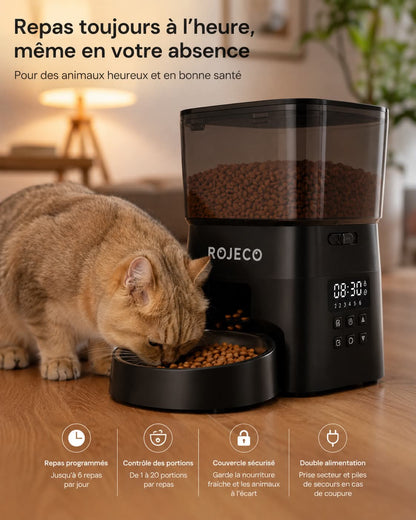 Distributeur automatique de croquettes 2L